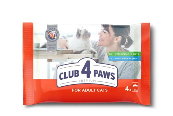 26X0,34kg CLUB 4 PAWS PREMIUM "FOR ADALT CATS"