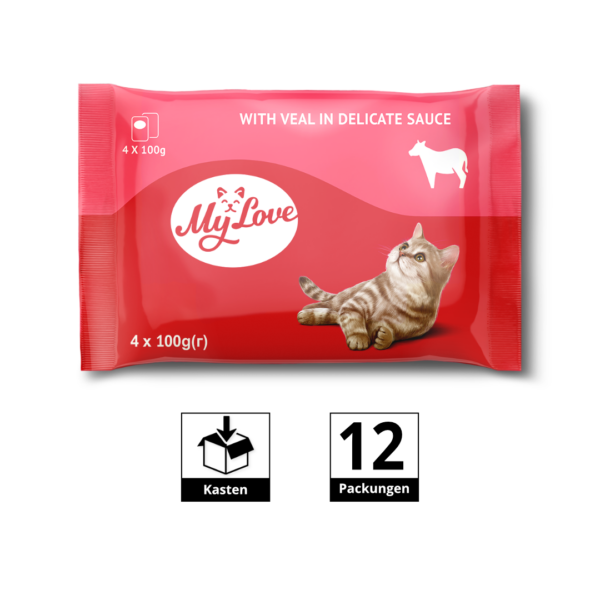 12X0,4Kg MY LOVE "MIT KALBFLEISCH IN DELIKATER SAUCE"